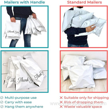 Biodegradable Poly Shipping mailer Bags With Handle